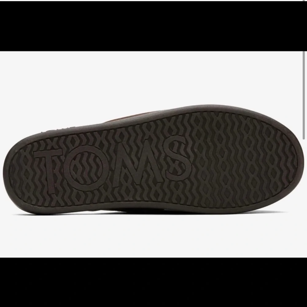 TOMS Harbor Chocolate Brown REPREVE Two Tone Felt Slipper - NWT - Size 12